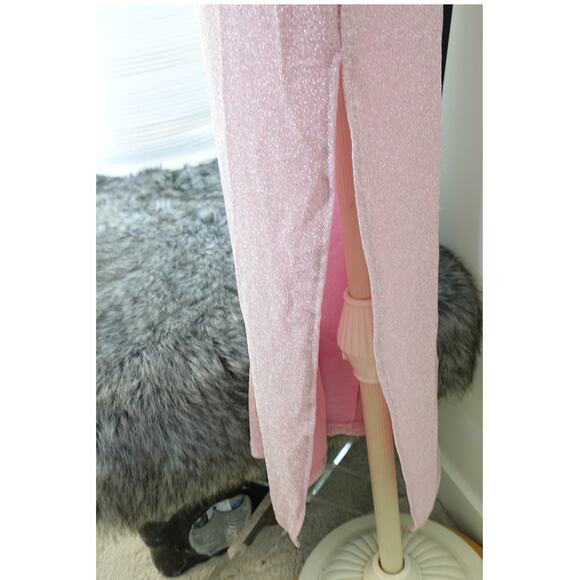 Pink glitter bodycon strappy dress Size Medium - Picture 8 of 10